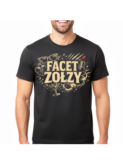 Koszulka Męska Szminka Facet Zołzy