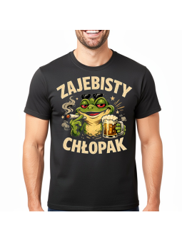 Koszulka Męska Zjarany Żajebisty Chłopak