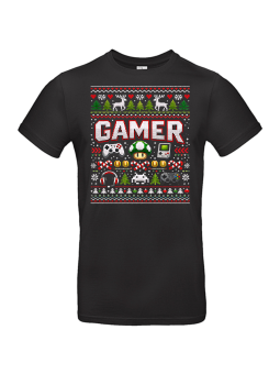 Gamer Christmas – świąteczna koszulka męska | HiPanda