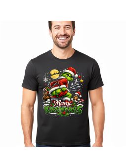 Grinch Merry KissMyAss – świąteczna koszulka męska | HiPanda