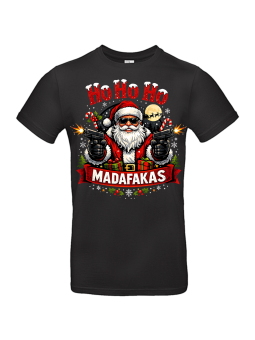 Ho Ho Ho Madafakas – świąteczna koszulka męska | HiPanda