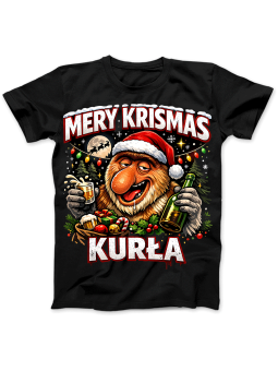 Koszulka Damska Pijany Nosacz Mery Krismas