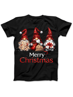 Koszulka Damska Słodkie Krasnale Merry Christmas
